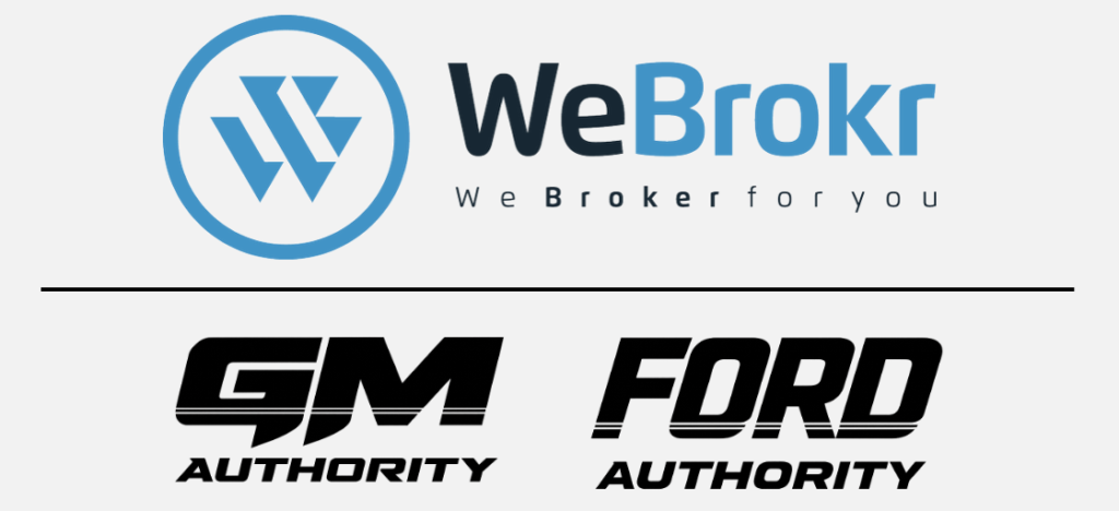 Press release image for the successful acquisition of GM Authority and Ford Authority by WeBrokr